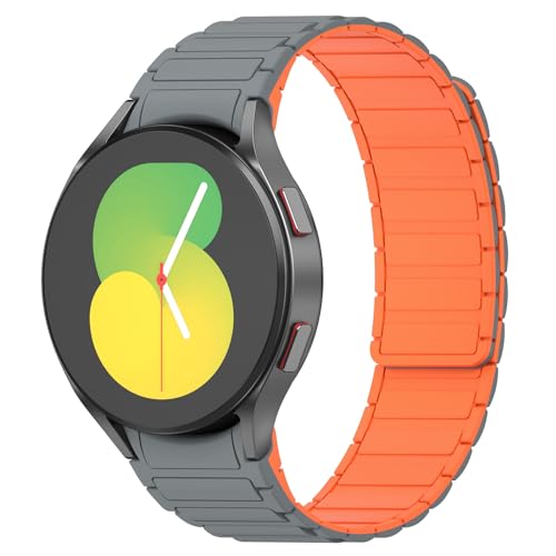 Amzpas Magnet Armband für Samsung Galaxy Watch 6 5 4 Armbänder 40mm 44mm/ Galaxy Watch 6 Classic 47mm 43mm/Watch 5 Pro 45mm/Watch 4 Classic 46mm 42mm, Doppelseitiges Silikon Magnetisches Ersatzarmband Amzpas Magnet Armband für Samsung Galaxy Watch 6 5 4 Armbänder 40mm 44mm/ Galaxy Watch 6 Classic 47mm 43mm/Watch 5 Pro 45mm/Watch 4 Classic 46mm 42mm, Doppelseitiges Silikon Magnetisches Ersatzarmband von Amzpas