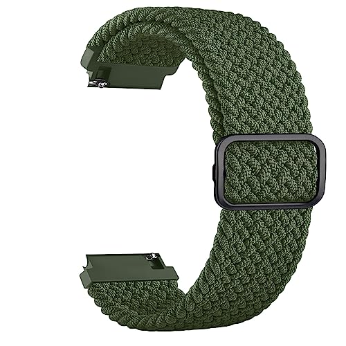 Amzpas für Anio 5 Armband,Nylon 20mm Kinder Verstellbares Geflochtenes Ersatzarmbänder für Anio 5 Mädchen Jungen (Armeegrün) von Amzpas