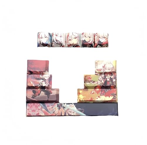 Japanische Anime-Tastaturkappe, Tastaturkappen, 12 Tasten, mechanische Gaming-Tastatur, benutzerdefiniertes PBT-OEM-Profil, Tastaturkappen individuell, Tastaturkappen Anime, Gens Impact, (Kaedehara Japanische Anime-Tastaturkappe, Tastaturkappen, 12 Tasten, mechanische Gaming-Tastatur, benutzerdefiniertes PBT-OEM-Profil, Tastaturkappen individuell, Tastaturkappen Anime, Gens Impact, (Kaedehara von Amzsupziyi
