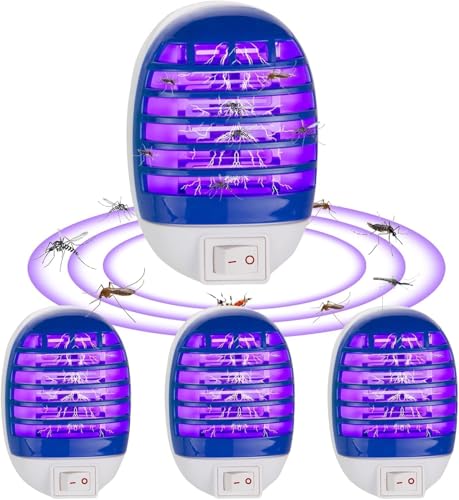 4 Stück Insektenvernichter Elektrischer, Steckdosen-Insektenvernichter mit UV-Licht, Mückenlampe, Mückenfalle, Mückenschutz Steckdose für Fliegen, Mücken, Motten 4 Stück Insektenvernichter Elektrischer, Steckdosen-Insektenvernichter mit UV-Licht, Mückenlampe, Mückenfalle, Mückenschutz Steckdose für Fliegen, Mücken, Motten von AnNissa