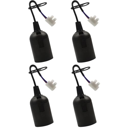 Baufassung E27 Mit Kabel, 6 Stück Fassung,Schwarz Fassung E27 Renovierfassung Glühbirne Mit Kabel 4A 250V Glühbirnen Fassung (max.60W) Baufassung E27 Mit Kabel, 6 Stück Fassung,Schwarz Fassung E27 Renovierfassung Glühbirne Mit Kabel 4A 250V Glühbirnen Fassung (max.60W) von AnaTI