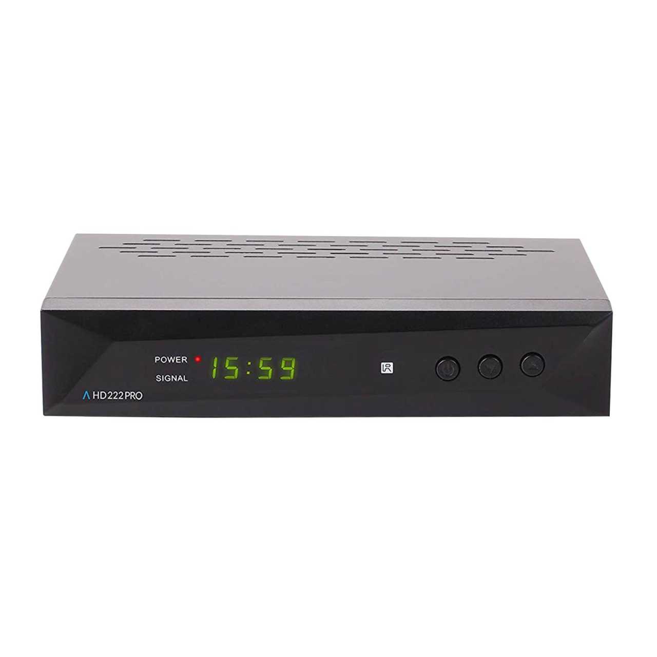 Anadol HD 222 Pro Full HD Sat-Receiver (DVB-S2 1080p HDMI USB SCART Schwarz) von Anadol