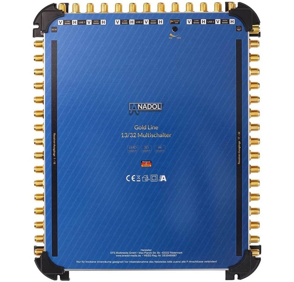 Anadol SAT-Multischalter Gold Line 13/32 Multischalter von Anadol