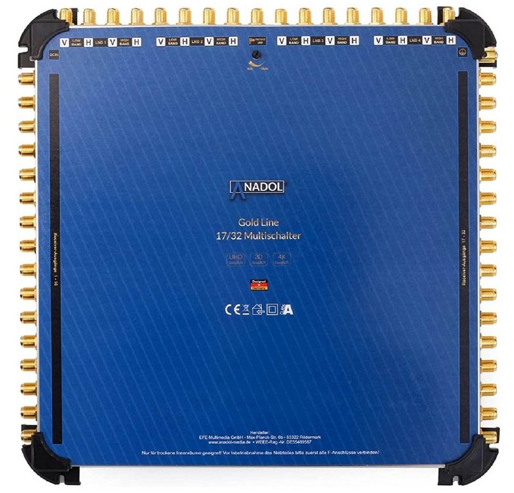 Anadol SAT-Multischalter Gold Line 17/32 Multischalter von Anadol
