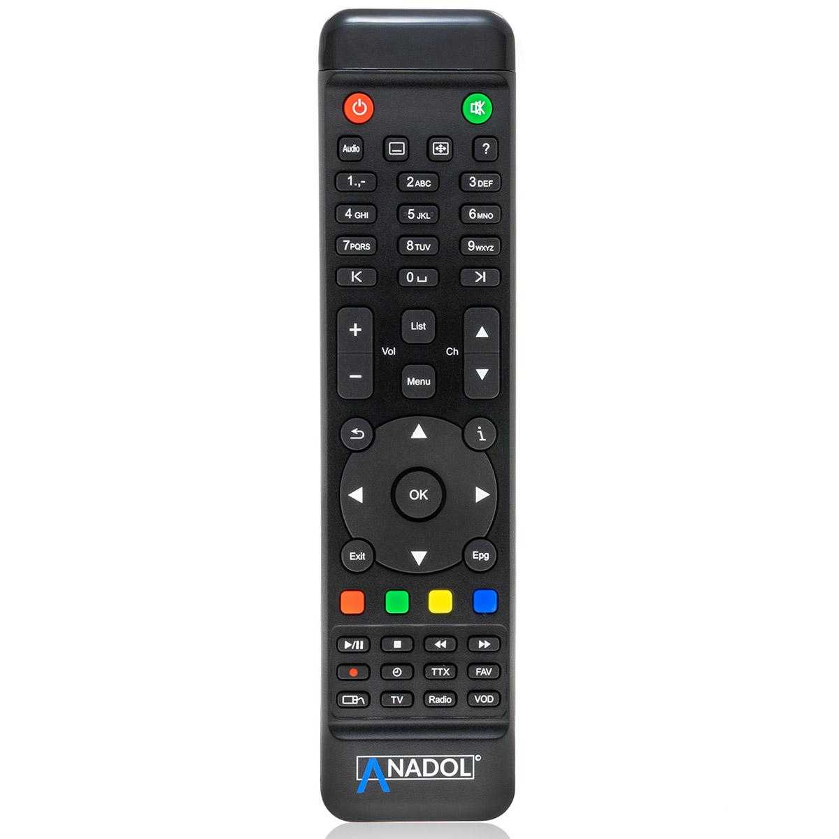 Original Fernbedienung für Anadol Multibox E2 Linux Receiver Schwarz Original Fernbedienung für Anadol Multibox E2 Linux Receiver Schwarz von Anadol