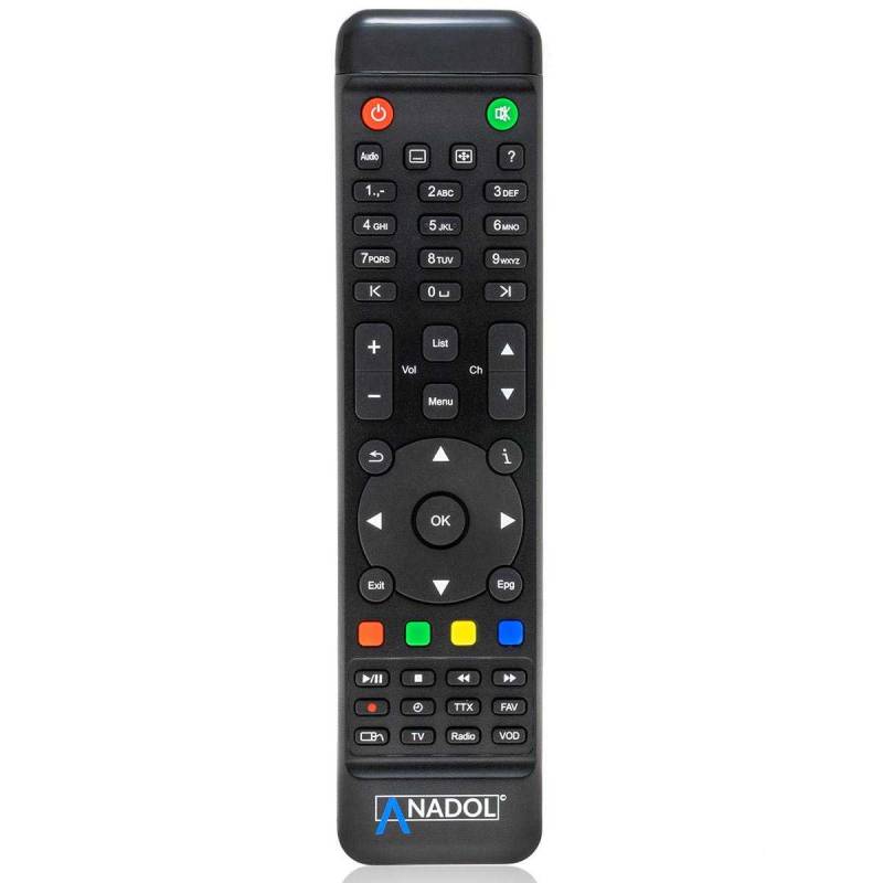 Original Fernbedienung für Anadol Multibox E2 Linux Receiver Schwarz von Anadol