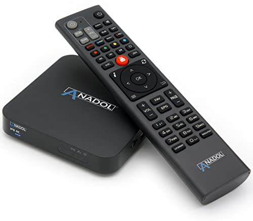 [Test SEHR GUT *] Anadol IP8 4K UHD Smart TV Box mit 2 Software Möglichkeiten: Define OS & E2 Linux - Sat to IP TV Receiver für Fernseher, Mediathek, YouTube, Internet Radio Multiboot von Anadol