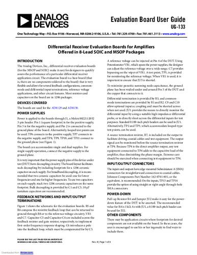 Analog Devices AD8129AR-EBZ Entwicklungsboard 1St. von Analog Devices