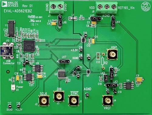 Analog Devices EVAL-AD5621EBZ Entwicklungsboard 1St. von Analog Devices