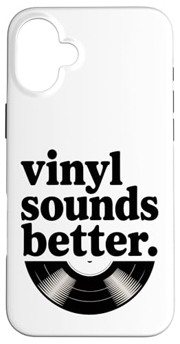 Vinyl klingt besser Hülle für iPhone 16 Plus Vinyl klingt besser Hülle für iPhone 16 Plus von Analog Soul Apparel