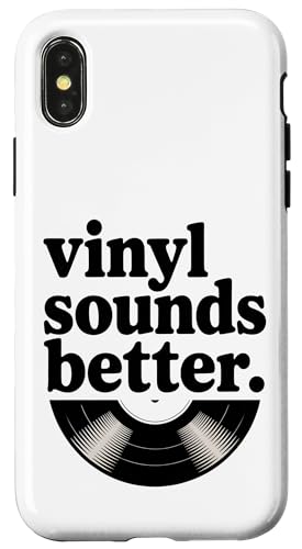Vinyl klingt besser Hülle für iPhone X/XS Vinyl klingt besser Hülle für iPhone X/XS von Analog Soul Apparel