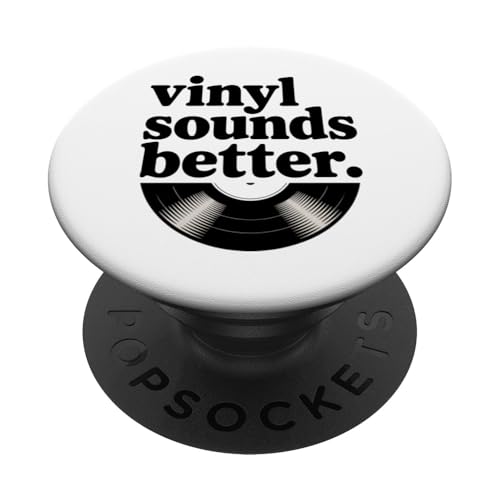Vinyl klingt besser PopSockets Klebender PopGrip Vinyl klingt besser PopSockets Klebender PopGrip von Analog Soul Apparel