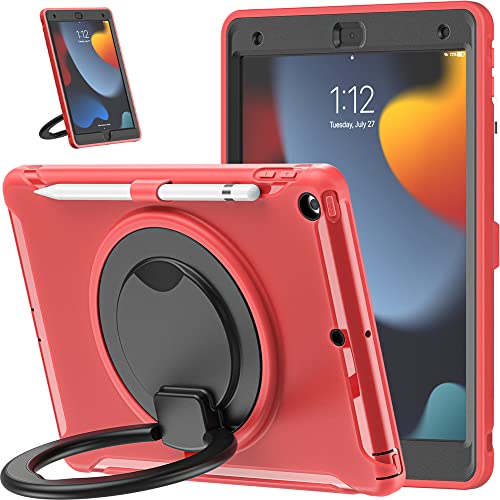 10,2 Zoll Hülle für iPad 7. / 8. / 9. Generation 2019/2020/2021 Durable Protection Cover with Pen Holder Swivel Handle Stand von Anatch