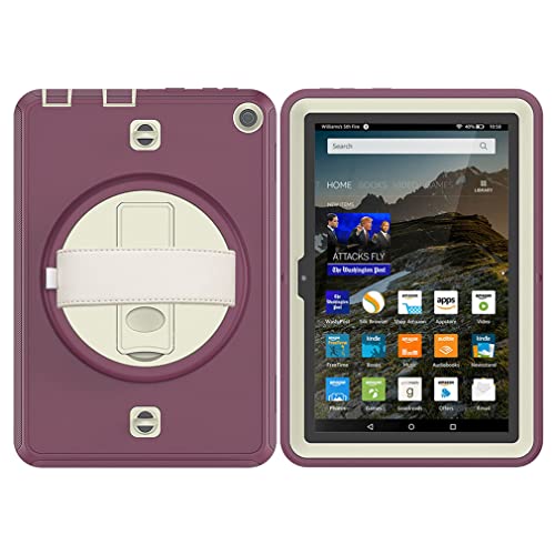 Tablet Tasche für New Kindle Fire HD 8/8 Plus Kinder Ebook Cover mit Tragegurt 360° Schwenkbarer Ständer Tablet Tasche für New Kindle Fire HD 8/8 Plus Kinder Ebook Cover mit Tragegurt 360° Schwenkbarer Ständer von Anatch