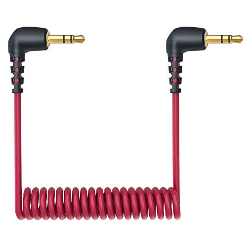 3,5 mm TRS Mikrofonkabel SC2, Gewickeltes Rechtwinkliges Mikrofonkabel mit Stecker und Stecker Kamera/Recorder mit Mikrofonersatz für Rode SC2, Kompatibel mit Canon Nikon DSLR SLR-Kamera usw 3,5 mm TRS Mikrofonkabel SC2, Gewickeltes Rechtwinkliges Mikrofonkabel mit Stecker und Stecker Kamera/Recorder mit Mikrofonersatz für Rode SC2, Kompatibel mit Canon Nikon DSLR SLR-Kamera usw von Ancable