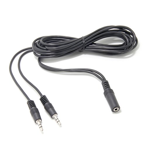 Ancable 3,5 mm Stereo Buchse auf 2 Männliche Y-Splitter-Audiokabel 1,8M, Buchse auf 2 Dual Stecker AUX Mic Splitter Klinke Kabel für Lautsprecher, Kopfhörer, PC, Laptop, Aluminium-Stecker Ancable 3,5 mm Stereo Buchse auf 2 Männliche Y-Splitter-Audiokabel 1,8M, Buchse auf 2 Dual Stecker AUX Mic Splitter Klinke Kabel für Lautsprecher, Kopfhörer, PC, Laptop, Aluminium-Stecker von Ancable