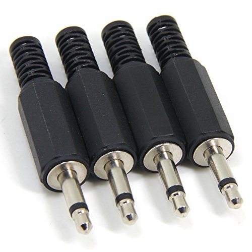 Ancable 4-poliger Ersatz-Klinkenstecker für Kopfhörer und Headset, zum selbst Löten, 3,5-mm-Audiokabel-Stecker, 10er-Packung TS Male 4-Pack von Ancable
