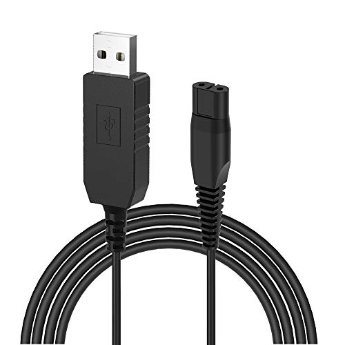 Ancable Philips Ausgang 4,3V Rasierer Netzkabel, USB-Ladegerät für Norelco One Blade QP2520, QP2620, A00390, QG3320, RQ320, RQ328, RQ330, RQ331 RQ338, RQ350, Serie 10000 Ancable Philips Ausgang 4,3V Rasierer Netzkabel, USB-Ladegerät für Norelco One Blade QP2520, QP2620, A00390, QG3320, RQ320, RQ328, RQ330, RQ331 RQ338, RQ350, Serie 10000 von Ancable