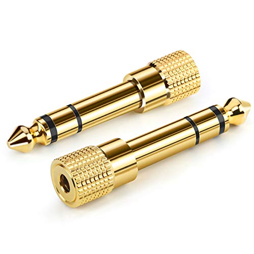 Klinke Adapter 3,5mm auf 6,35mm für Piano 2 Stück, Ancable 6,35mm 1/4“ Klinken Stecker auf 3,5mm 1/8”Klinken Buchse aux Audio Adapter mit Vergoldete Kontakte für Keyboard Kopfhörer Lautsprecher amp Klinke Adapter 3,5mm auf 6,35mm für Piano 2 Stück, Ancable 6,35mm 1/4“ Klinken Stecker auf 3,5mm 1/8”Klinken Buchse aux Audio Adapter mit Vergoldete Kontakte für Keyboard Kopfhörer Lautsprecher amp von Ancable
