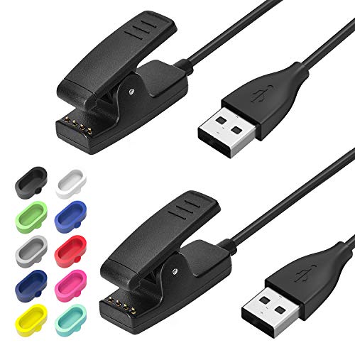 Ladekabel für Garmin Lily 2-Stück, Ancable USB Ladekabel für Garmin Lily, Forerunner 35 35J 230 235 630 645 Music 735XT, Approach G10 S20, Vivomove HR, ForeAthlete 35J + 10 Bunt Staubstecker Ladekabel für Garmin Lily 2-Stück, Ancable USB Ladekabel für Garmin Lily, Forerunner 35 35J 230 235 630 645 Music 735XT, Approach G10 S20, Vivomove HR, ForeAthlete 35J + 10 Bunt Staubstecker von Ancable