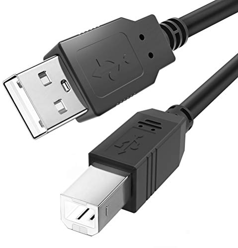 USB B MIDI-Kabel für Instrumente 2 m, USB A zu USB B-Kabel Kompatibel mit Klavier, Midi-Controller, Midi-Tastatur, Audio-Interface-Aufnahme, USB-Mikrofon und mehr von Ancable