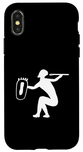 Höhlenmalerei Speer & Schild Krieger Hülle für iPhone X/XS von Ancient Egypt & Cave Paintings Co.