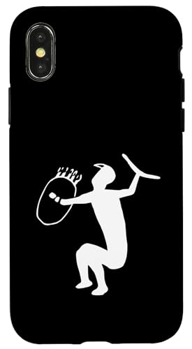 Höhlenmalerei des alten Kriegers Hülle für iPhone X/XS von Ancient Egypt & Cave Paintings Co.