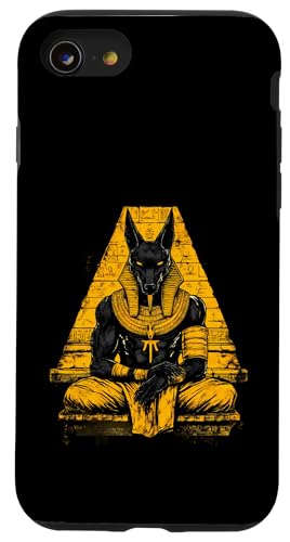 Ägyptologie Ägypten Mythologie Altes Ägypten Anubis Ägyptischer Gott Hülle für iPhone SE (2020) / 7 / 8 von Ancient Egyptian Gods Mythology
