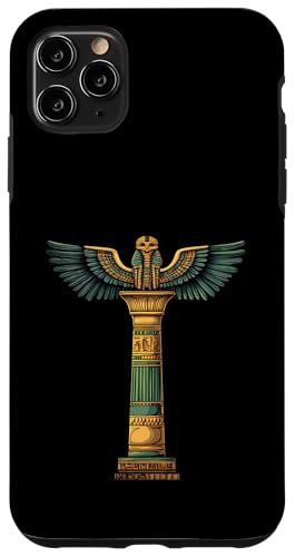 Altes Ägypten, ägyptischer Gott, Falke, Säule, Ägypten, Mythologie Hülle für iPhone 11 Pro Max von Ancient Egyptian Gods Mythology