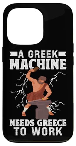 Griechische Mythologie: Eine griechische Maschine braucht Griechenland zum Arbeiten Hülle für iPhone 13 Pro von Ancient Greece And Greek Gods Designs