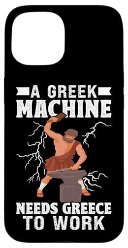 Griechische Mythologie: Eine griechische Maschine braucht Griechenland zum Arbeiten Hülle für iPhone 15 Griechische Mythologie: Eine griechische Maschine braucht Griechenland zum Arbeiten Hülle für iPhone 15 von Ancient Greece And Greek Gods Designs