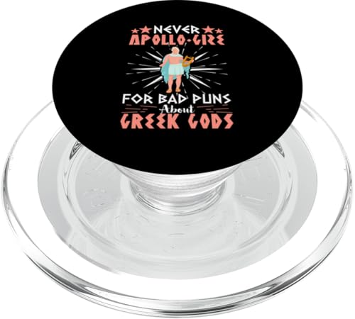 Griechische Mythologie: Entschuldigen Sie sich nie für schlechte Wortspiele PopSockets PopGrip für MagSafe von Ancient Greece And Greek Gods Designs