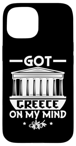 Griechische Mythologie: Got Greece On My Mind Hülle für iPhone 15 von Ancient Greece And Greek Gods Designs