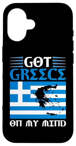 Griechische Mythologie: Got Greece On My Mind Hülle für iPhone 16 von Ancient Greece And Greek Gods Designs