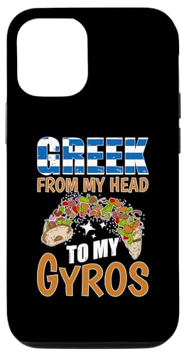 Griechische Mythologie: Griechisch von meinem Kopf zu meinem Gyros Hülle für iPhone 12/12 Pro von Ancient Greece And Greek Gods Designs