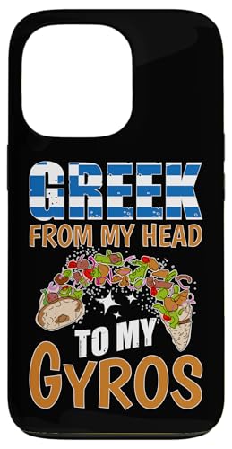 Griechische Mythologie: Griechisch von meinem Kopf zu meinem Gyros Hülle für iPhone 13 Pro von Ancient Greece And Greek Gods Designs