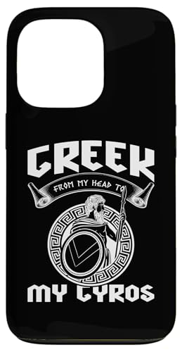 Griechische Mythologie: Griechisch von meinem Kopf zu meinem Gyros Hülle für iPhone 13 Pro von Ancient Greece And Greek Gods Designs