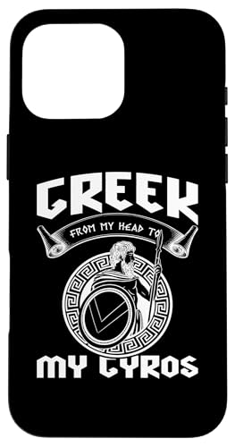 Griechische Mythologie: Griechisch von meinem Kopf zu meinem Gyros Hülle für iPhone 16 Pro Max von Ancient Greece And Greek Gods Designs