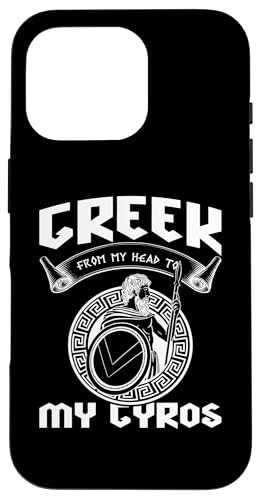 Griechische Mythologie: Griechisch von meinem Kopf zu meinem Gyros Hülle für iPhone 16 Pro von Ancient Greece And Greek Gods Designs