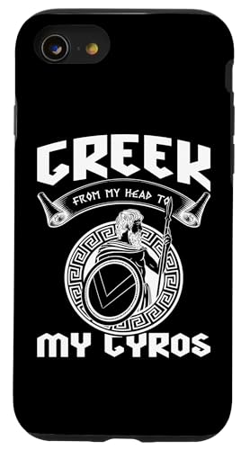 Griechische Mythologie: Griechisch von meinem Kopf zu meinem Gyros Hülle für iPhone SE (2020) / 7 / 8 von Ancient Greece And Greek Gods Designs