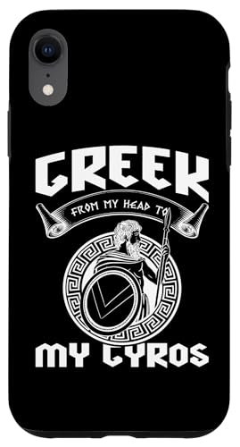 Griechische Mythologie: Griechisch von meinem Kopf zu meinem Gyros Hülle für iPhone XR Griechische Mythologie: Griechisch von meinem Kopf zu meinem Gyros Hülle für iPhone XR von Ancient Greece And Greek Gods Designs