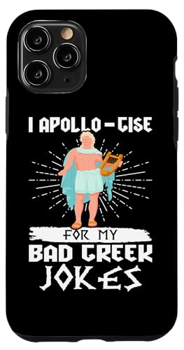 Griechische Mythologie: Ich entschuldige mich für meine schlechten griechischen Witze Hülle für iPhone 11 Pro von Ancient Greece And Greek Gods Designs
