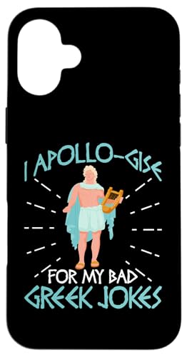 Griechische Mythologie: Ich entschuldige mich für meine schlechten griechischen Witze Hülle für iPhone 16 Plus Griechische Mythologie: Ich entschuldige mich für meine schlechten griechischen Witze Hülle für iPhone 16 Plus von Ancient Greece And Greek Gods Designs