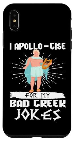 Griechische Mythologie: Ich entschuldige mich für meine schlechten griechischen Witze Hülle für iPhone XS Max von Ancient Greece And Greek Gods Designs