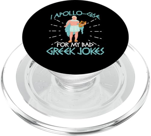 Griechische Mythologie: Ich entschuldige mich für meine schlechten griechischen Witze PopSockets PopGrip für MagSafe von Ancient Greece And Greek Gods Designs