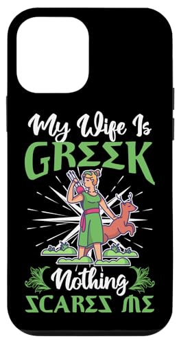 Griechische Mythologie: Meine Frau ist griechisch, nichts macht mir Angst Hülle für iPhone 12 mini von Ancient Greece And Greek Gods Designs