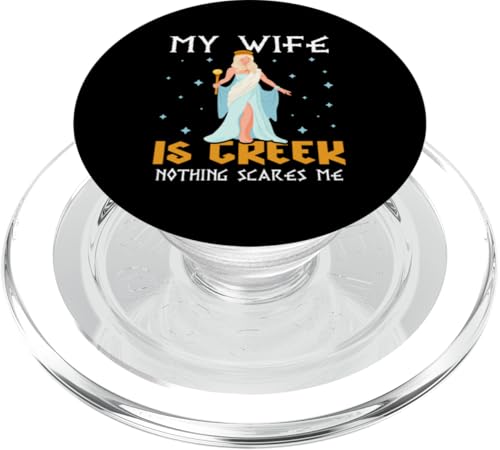 Griechische Mythologie: Meine Frau ist griechisch, nichts macht mir Angst PopSockets PopGrip für MagSafe von Ancient Greece And Greek Gods Designs