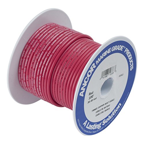 Ancor Primärkabel und Batteriekabel in Marinequalität, Rot, 150 m, 4 AWG) von Ancor