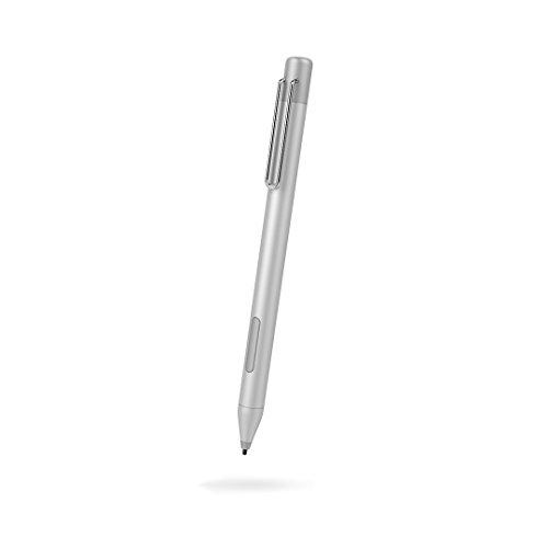 Andana MPP Stylus Pen 1.51 mit 1024 Druckempfindlichkeit, Palm Rejection, AAAA-Batterie, kompatibel mit Microsoft Surface und einigen Asus, Acer, Dell, HP, Vaio (Silber) von Andana