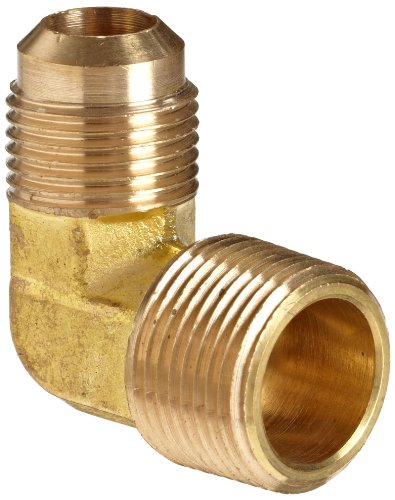 Anderson Metals - 54049-0608 Brass Tube Fitting, 90 Degree Elbow, 3/8" Flare x 1/2" Male Pipe von Anderson Metals